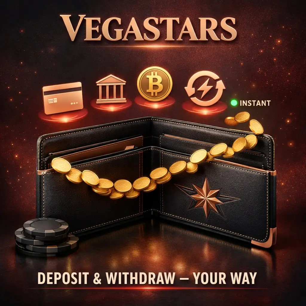 VegaStars deposit methods credit card bank transfer crypto